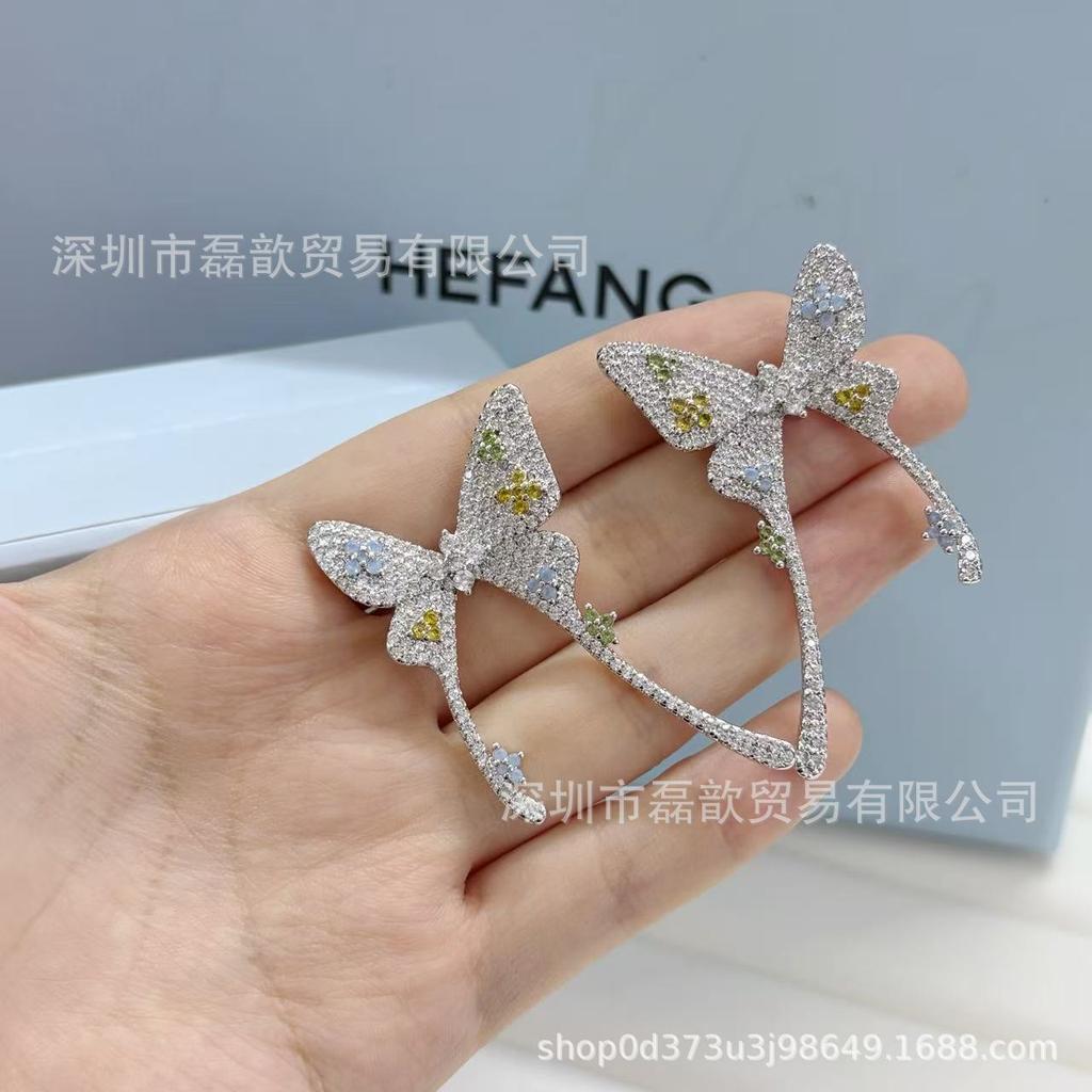 Серьги HEFANG 'Цветок бабочки'