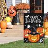 Happy Halloween Garden Ag Witch Hat Pumpkin 12x18 Inch Double Sided Boo Ghost Welcome Holiday Seasonal Fall Autumn