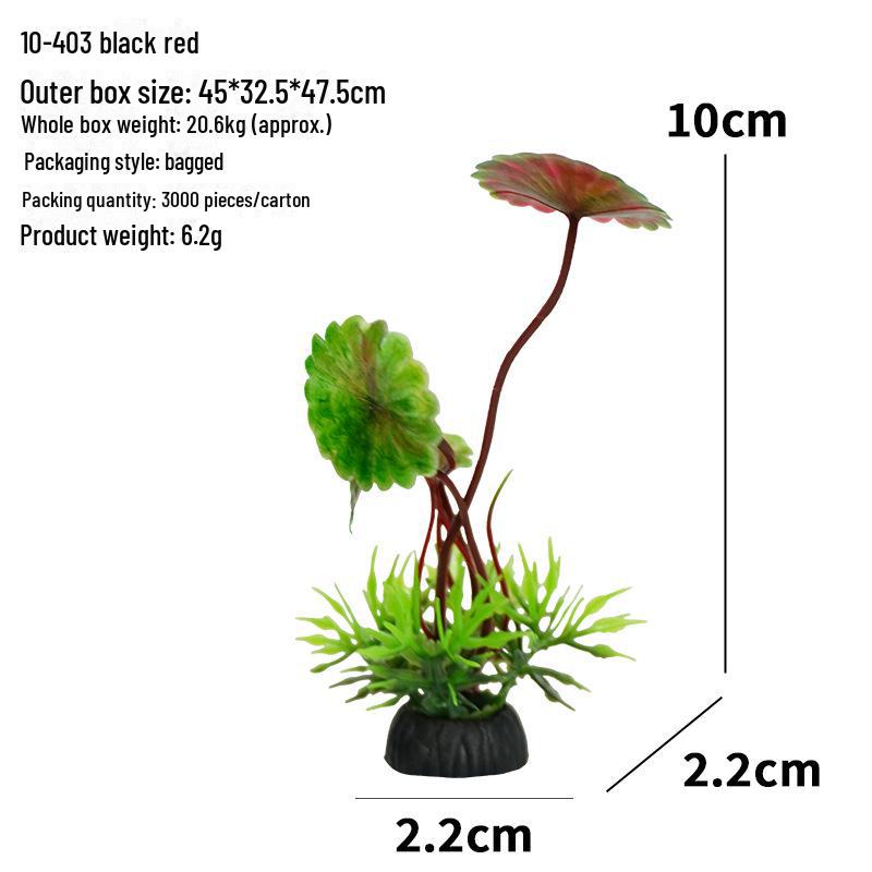 Aquarium Decor: Artificial Plants & Flowers for Fish Tank Landscaping (10-4 Series)