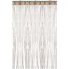 100cm X 200cm Silver Ribbon Thread Fringe Hanging Home Tassel Screen Door Divider for Wedding Party Hotel Living Room Restaurant