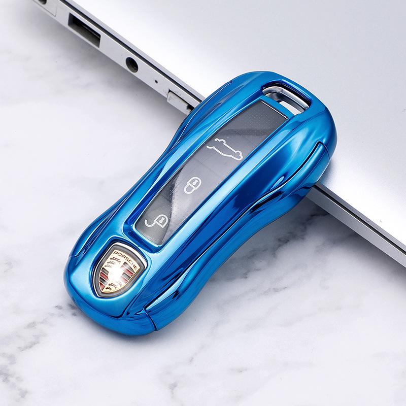 Чехол для ключа Porsche для Cayenne, Macan, Panamera и 718 - Защитный корпус для автомобильного ключа