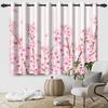 2 шт. Шторы с живыми цветами для окон, Детская спальня, Гостиная, Квартира, Для помещений и улицы, Теплоизолирующие шторы-блэкаут