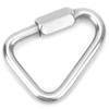 Triangular Quick Link Stainless Steel Triangular Quick Screw Lock Carabiner for Mountaineering8mm