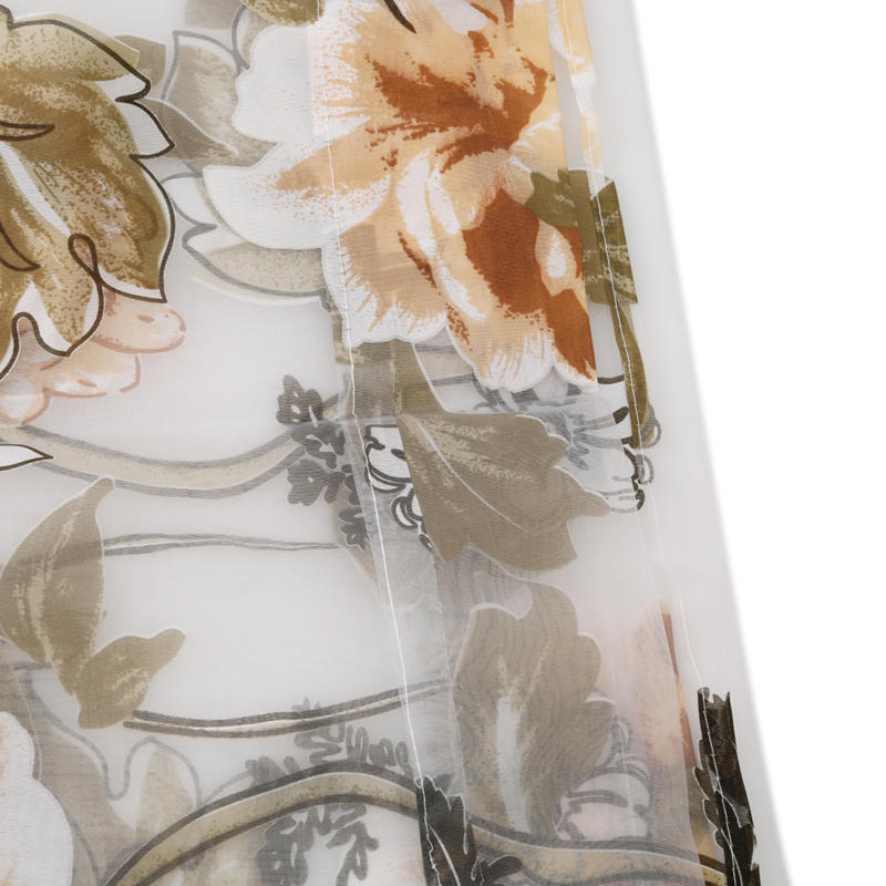 Романтичный цветочный тюль вуаль дверь окно занавеска драпировка панель прозрачный шарф ламбрекен элегантные маленькие свежие цветы занавески товары для дома