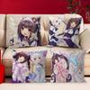 Мультяшная Nekopara Классическая Винтажная Персонализированная Наволочка Чехол от Пыли Спальня Детская Вечеринка Украшение Наволочка День Рождения Детский Подарок