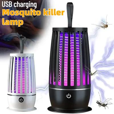 Портативная лампа-уничтожитель комаров Проводная/Беспроводная Электрическая ловушка для мух Лампа-уничтожитель комаров для спальни, бесшумная Отпугиватель комаров для улицы