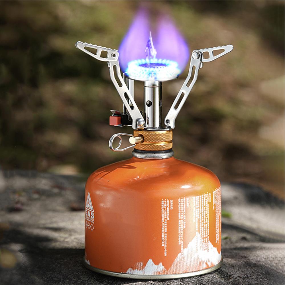 Наружные электронные печи с зажиганием, портативные аксессуары для приготовления пищи, складная газовая плита, регулируемая