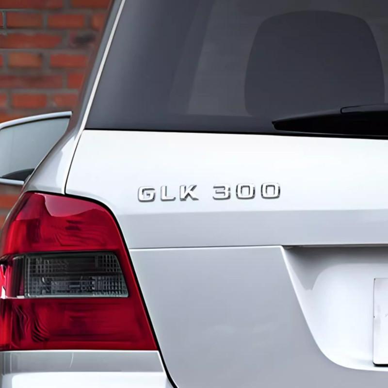 BKS2 3D Car Tail Trunk Letter car sticker GLK200 GLK220 GLK250 GLK260 GLK300 GLK350 Emblem Sticker Mercedes Benz GLK W204 X204