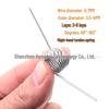 304 Stainless Steel Right-Hand Torsion Spring, 0.7mm Wire, 3.5-4.0mm Outer Diameter, Torque Range 60°-180°.