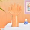 Современная абстрактная керамическая фигурка руки | Символ элегантности и креативности | Роскошный штрих для вашего пространства | Упаковка 1 шт., Персиковый