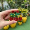 New Lovely Fruit Earrings Mango Strawberry Watermelon Fruit Earrings Sparkling Acrylic Earrings Jewelry Accessory Gifts