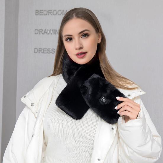 Heated Scarf Women USB Rechargeable Electric Heating Scarf with Intelligent Temperature Control Quick Heating Scarf