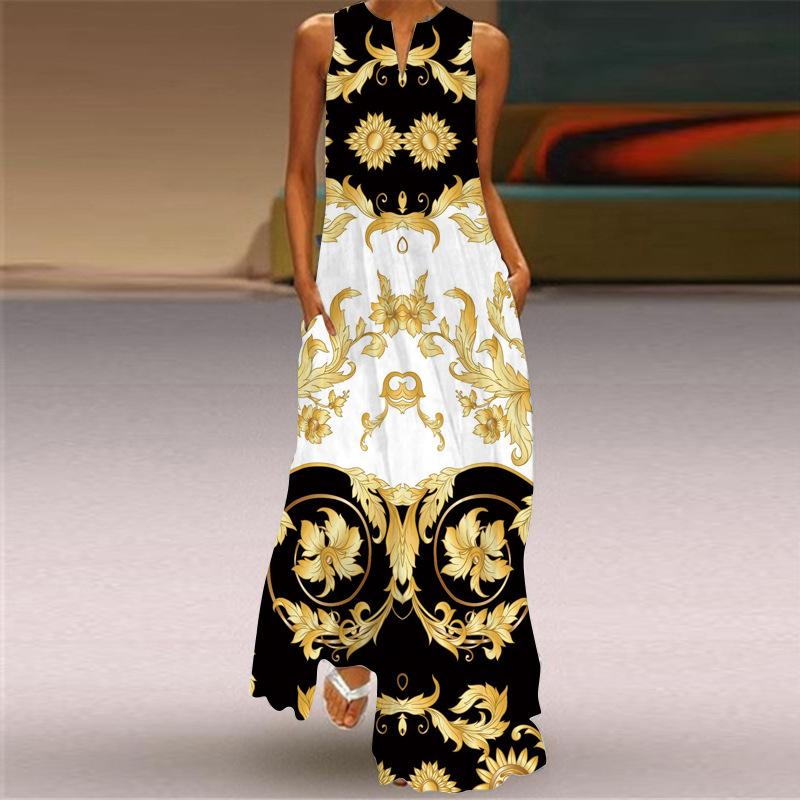 GMXIA Женская мода лето весна повседневные платья без рукавов с v-образным вырезом