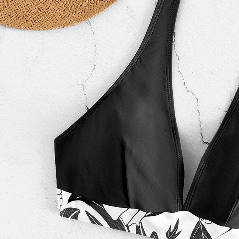 Комплект бикини с пуш-ап, женский цельный купальник с высокой талией, женский купальный костюм, летняя пляжная одежда