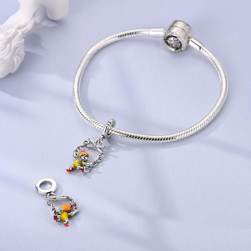 Шармы Plata Сказочный Марионетка На Шнурке Подвески Бусины Подходят Для Оригинальных Браслетов Шармы Для Женщин Украшения Своими Руками Изготовление Подарки