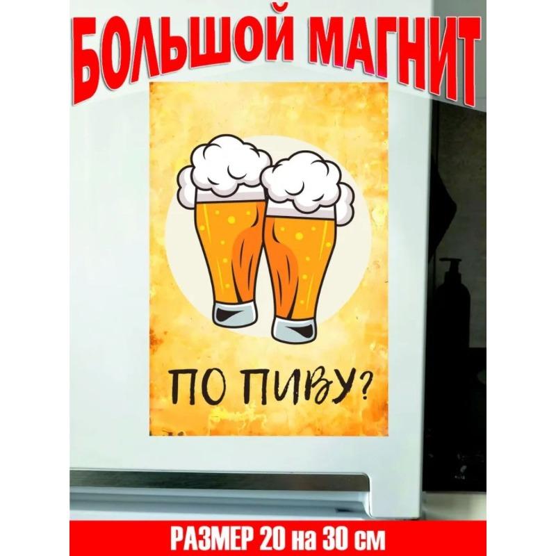 Ты мне должен пива Большой Магнит на Холодильник Подарочный Набор