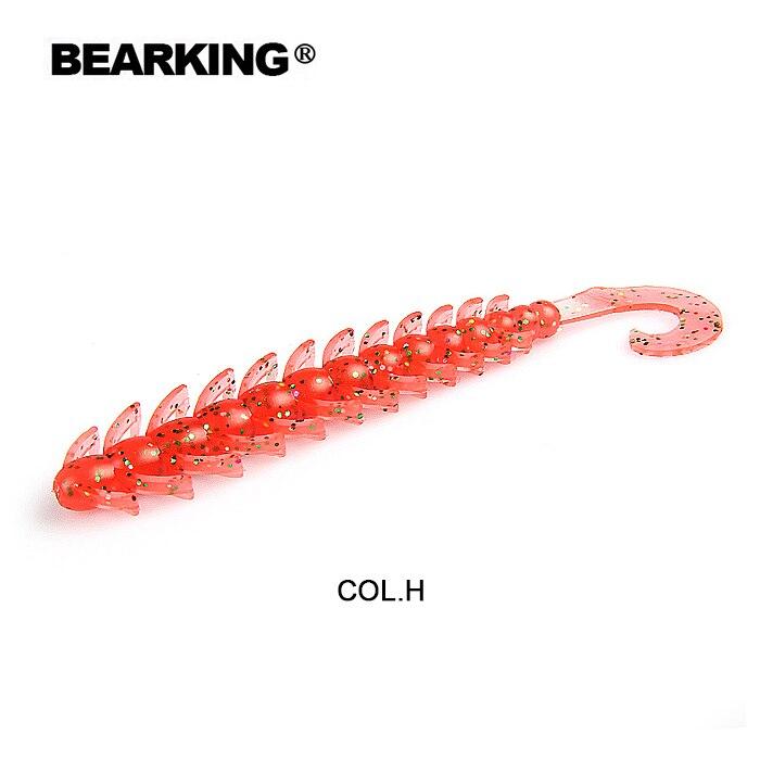 BEARKING Рыболовная приманка 80 мм, 2,6 г, 12 шт./пакет, мягкие приманки Bugsy, рыболовная воблер, приманка для окуня, искусственная рыболовная мягкая приманка, приманка