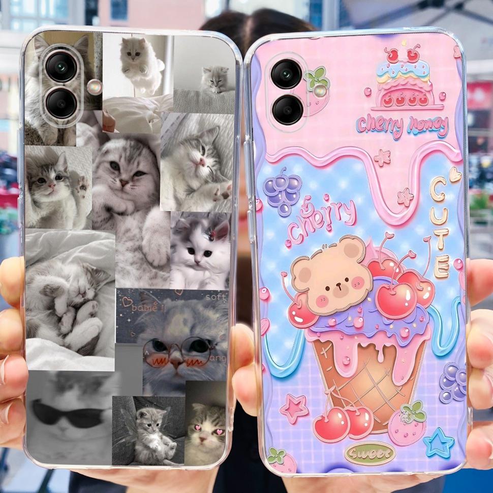For Samsung Galaxy A04 Case A04e Cute Fashion Back Cover Soft Silicone Case For Samsung A 04 Galaxy A04e A04 Fundas Coque