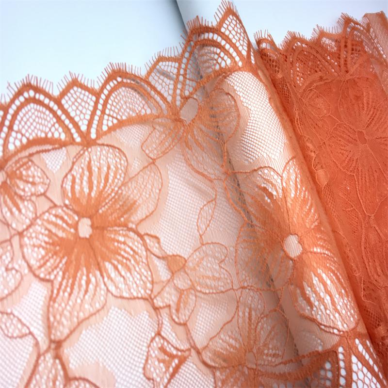 ( 3 Colors ) French Chantilly Lace, 1.5m x 22.5cm, Non-stretch Eyelash Mesh Lace Trim for Lingerie, Bra, Underwear, Dress, Garment, Sewing & Crafting