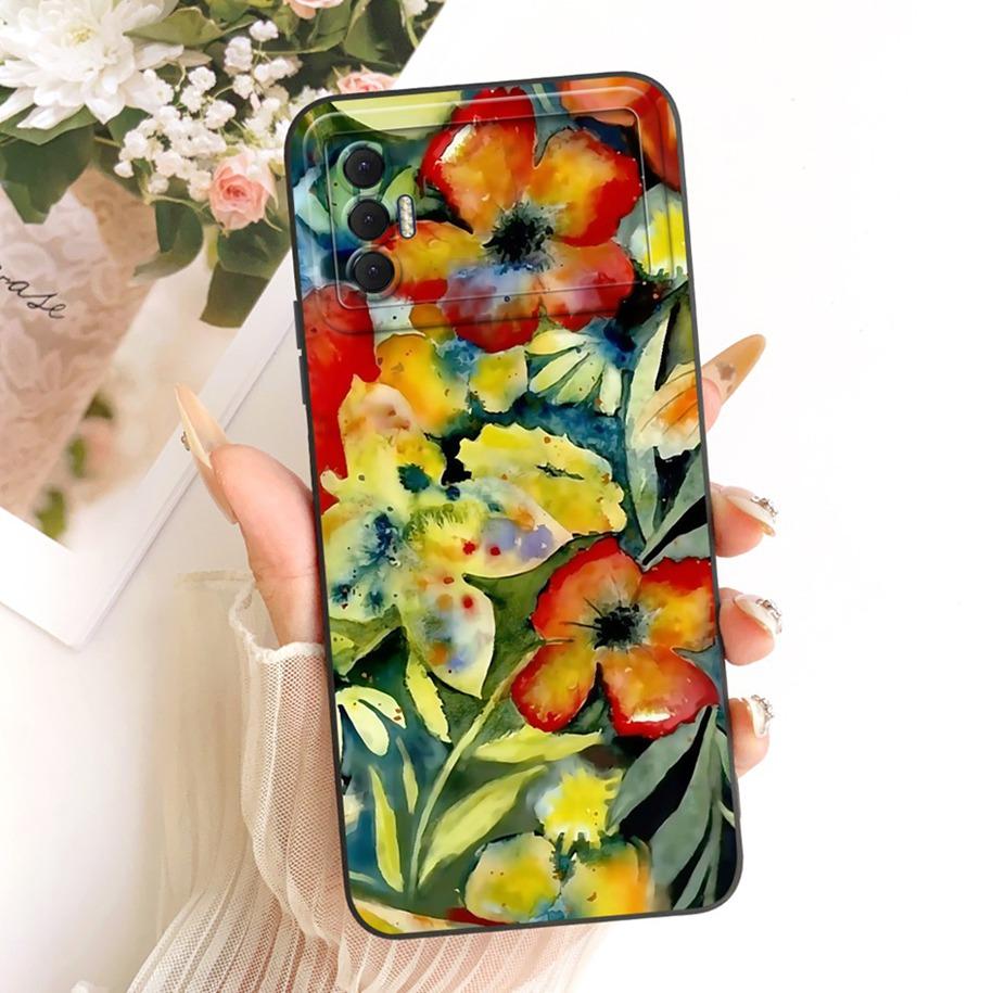 Чехол для Tecno Spark 8 Pro 8P Чехол KG7H KG7 KG7n KG8 Популярный Цветок Мягкий Силикон Задняя Крышка Funda Для Tecno Spark 8 8T KG6 KG6p Capa