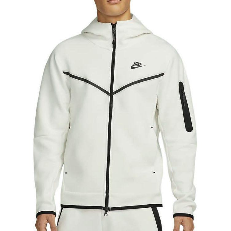 Nike Мужская толстовка с капюшоном на молнии Sportswear Tech Fleece 'Белый' CU4490-072