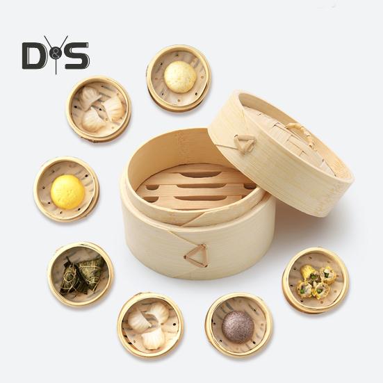 Бамбуковый отпариватель, экологически чистый китайский стиль, основной цвет, натуральная паровая корзина ручной работы