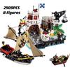 Eldorado Fortress Modular Building Blocks Medieval Pirate Series Model Bricks Toys for Kids Christmas Gift