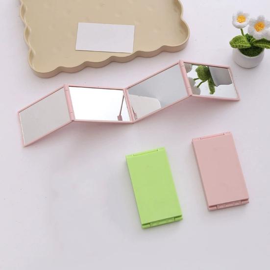 Складное зеркало для самостоятельной стрижки волос, вид сзади, в наличии, складное зеркало для макияжа, 4-стороннее плетение, парикмахерское, для укладки волос, ухода, ручное зеркало