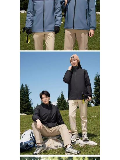 Рабочая куртка с логотипом, наполнитель из пуха и хлопка, на заказ - Идеально для Осенне-Зимнего Сезона, Автосервис 4S, Дизайн "Три в одном"