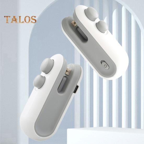 Mini Bag Sealer 2-in-1 Rechargeable Bag Sealing Machine for Snack Bags Portable Handheld Food Sealer Heat Sealing Cutting Plastic Bag