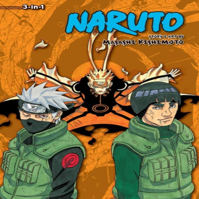 Naruto 3in1 Edition Vol. 21 by Masashi Kishimoto Paperback Book 9781421591162