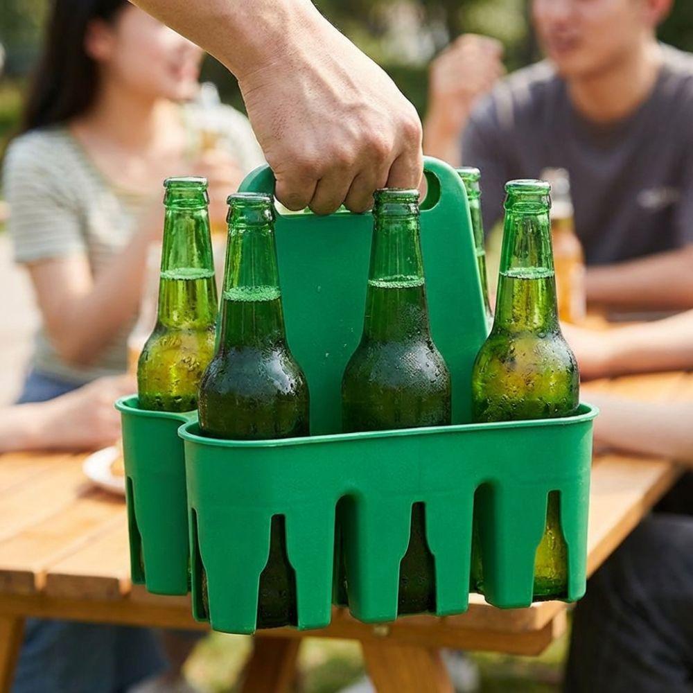 6 Pack Capacity Portable Beer Holder Cup Organizer Water Bottles Carrier Beer Basket Bar Party