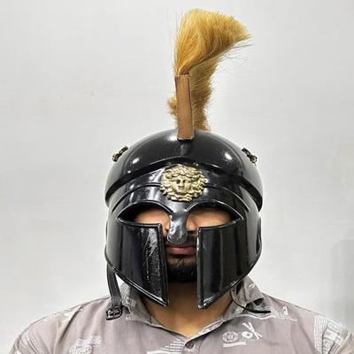 Черненый коринфский шлем, спартанский шлем, средневековый стальной шлем с внутренней подкладкой, лучший подарок для него