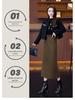 Luxurious Woolen A-Line High-Waisted Skirt - Women's Autumn/Winter 2025 Collection