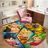 Dragon Ball Print Round Rug, Washable Floor Carpet, For Entryway Dorm Laundry Room Office Study, Home Decor Birthday Christmas Gift