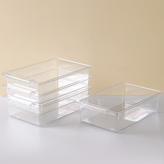 Выдвижной ящик для холодильника, органайзер, ящик для хранения, большая вместимость, простая установка, прозрачный холодильник