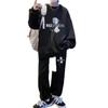 Harajuku Sporty Men's Fashion Set: Trendy Loose Hoodie & Pants Two-Piece