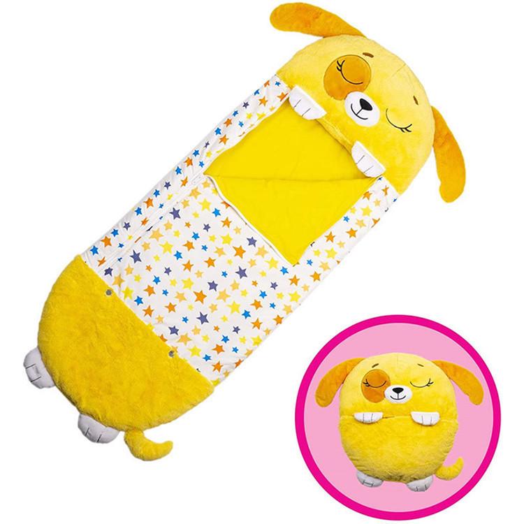 Cartoon Animal Baby Sleeping Bag with Pillow - Anti-Kick Design for Infants and Kids