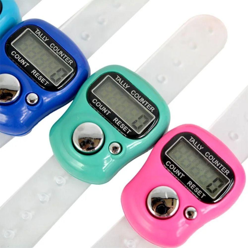 Electronic Finger Ring Tally Counter Digital Stroke Counters Knitting Row Counter Stitch Marker