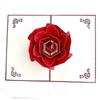 Christmas Card 3d Christmas Card Big Rose Paper Sculpture Gift New Year Gift