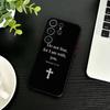 Библейский стих Иисус Христос Христианский Чехол для телефона Для Samsung S26,S25,S24,S23,S22,S21,S20,Plus,Fe,Lite,Другие Черная Крышка