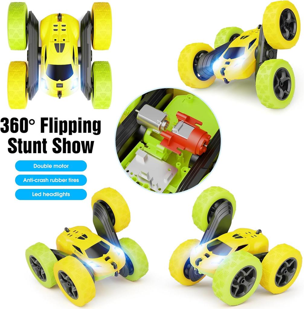 Автомобиль с дистанционным управлением, Радиоуправляемая машинка-игрушка для мальчиков 6-12 лет, Внедорожная радиоуправляемая трюковая машина 4WD, вращающаяся на 360° машина с дистанционным управлением
