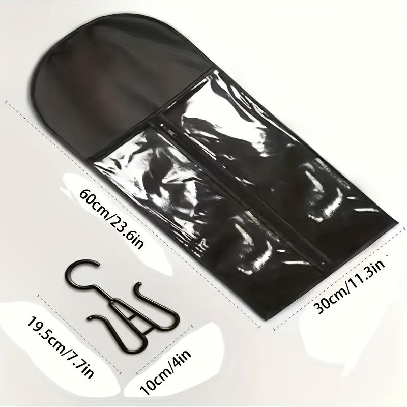 6-Piece Wig Storage Bag & Hanger Set - Large Dust-Proof Protector Bags with Hanging Organizers for Hair Extensions & Wigs