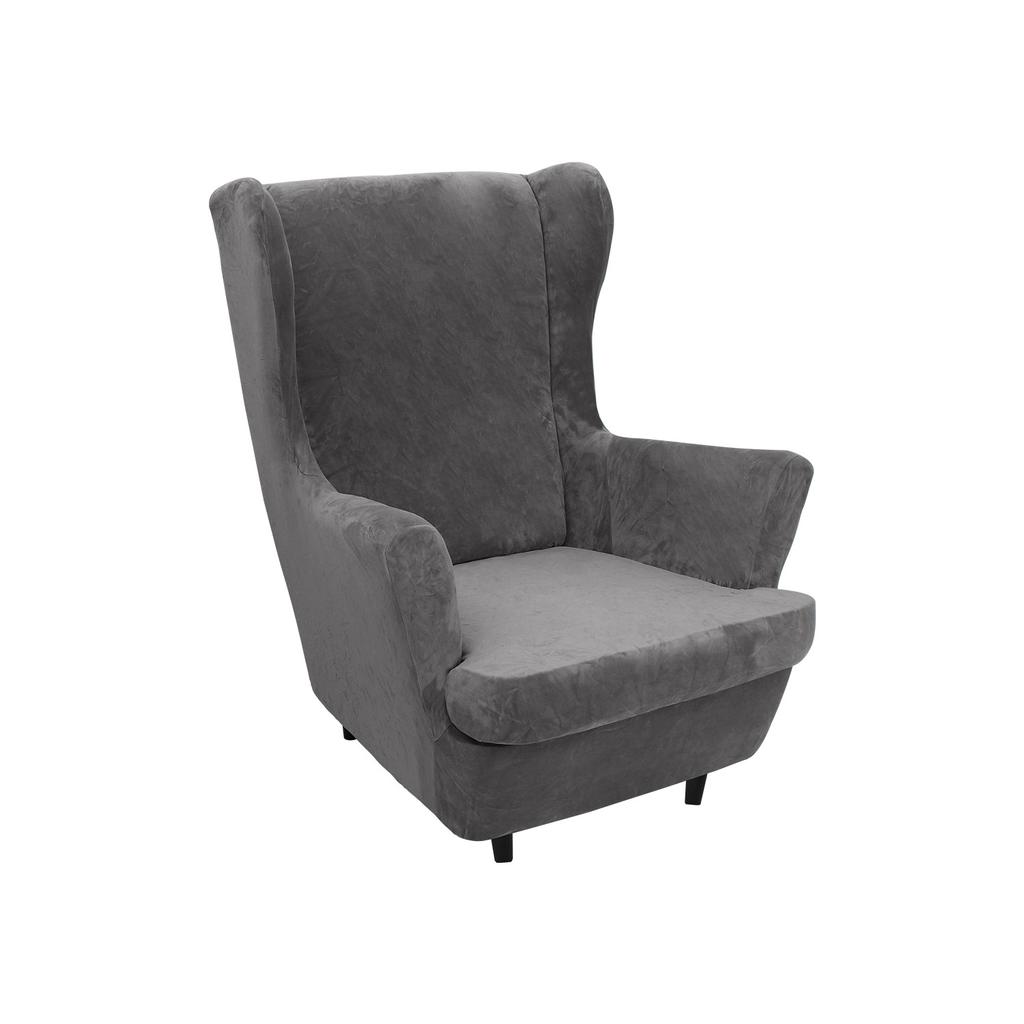 Чехлы для кресел с подголовниками, толстые чехлы для кресел с подголовниками из кораллового бархата, чехлы для диванов, чехлы для кресел с подголовниками, защитные чехлы для мебели в гостиной, сохраняющие тепло