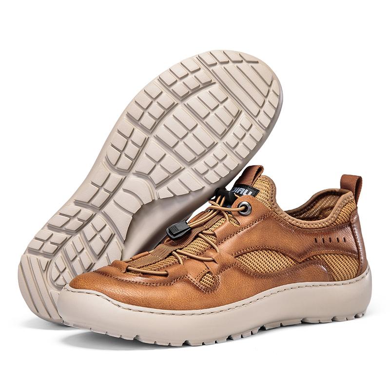 Летняя уличная мужская дышащая повседневная обувь Бренд Альпинизм Пеший туризм Туристическая обувь Мужские удобные слипоны Кроссовки Обувь