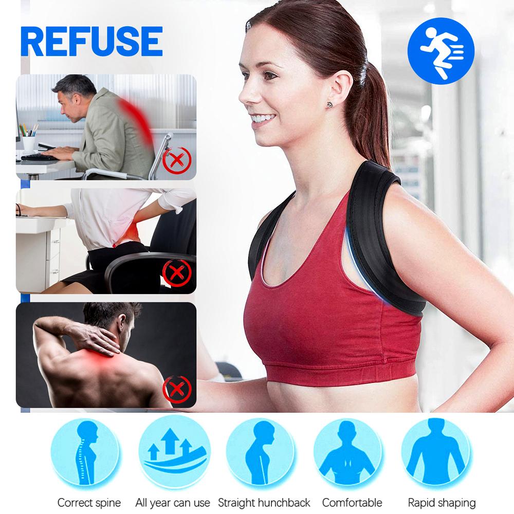 Медицинский регулируемый корректор осанки спины, плеч, ключицы, коррекционный пояс для мужчин и женщин, корректор для горбатого сидения
