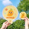 Cartoon Folding Fans Round Beach Lawn Hand Fan Flying Disc Fans  For Beach Lawn