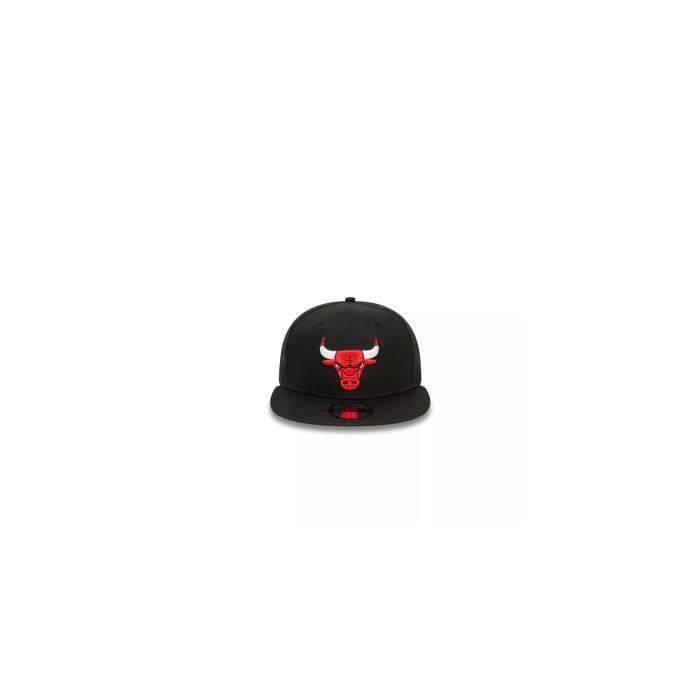Casquette - New Era - 9fifty Chicago Bulls - Noir - Visière Plate - Snapback