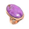 Purpurite Handmade Copper Jewelry Ring Size 8 B4R10