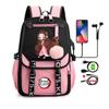 Anime Adults Large Capacity Backpack Bags Demon Slayer Nezuko Kawaii Cartoon School Bag forManga To Travel Daily Girls Bookbags